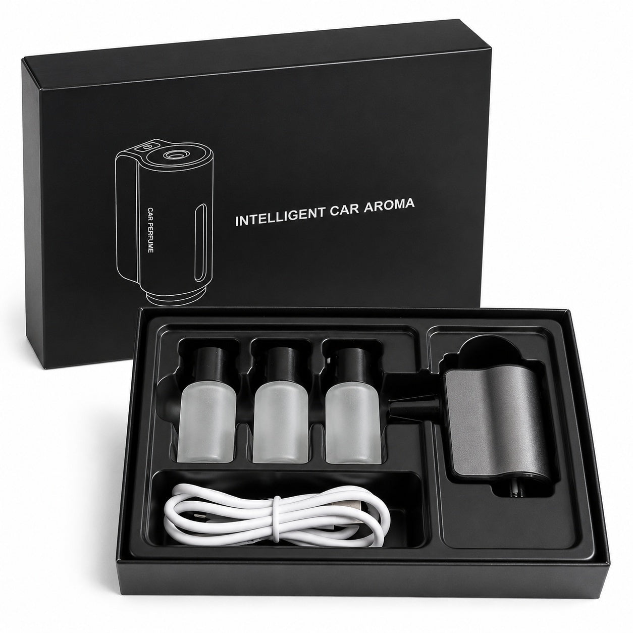 Aparat difuzare parfum auto Carfum - functie de Start/Stop